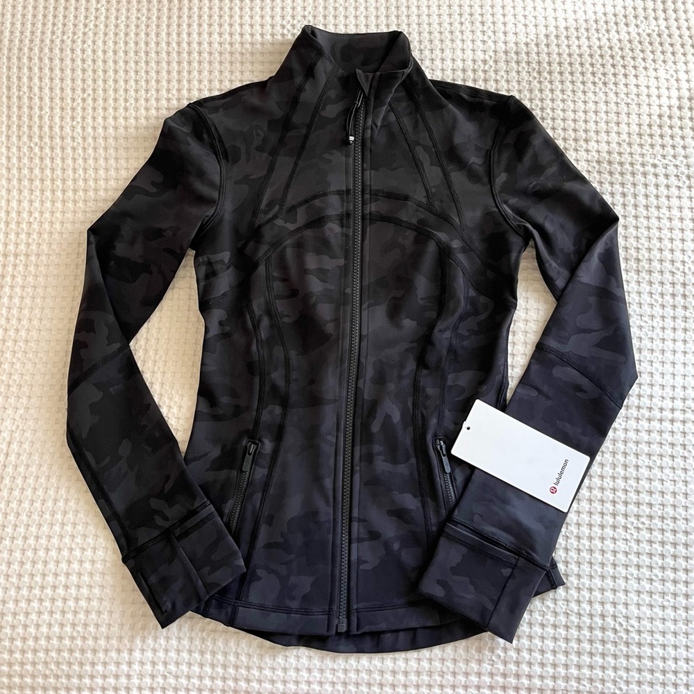 NEW Lululemon DEFINE Jacket - Black Grey Camo - 4 - Incognito Camo Multi Grey